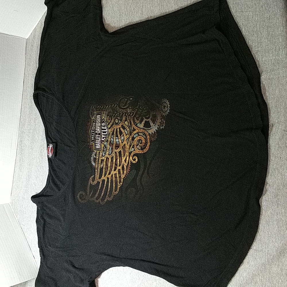 Women's Harley Davidson black shirt